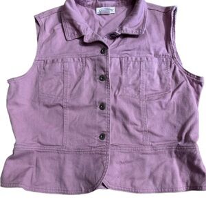 Chadwicks Purple Sleeveless Jacket